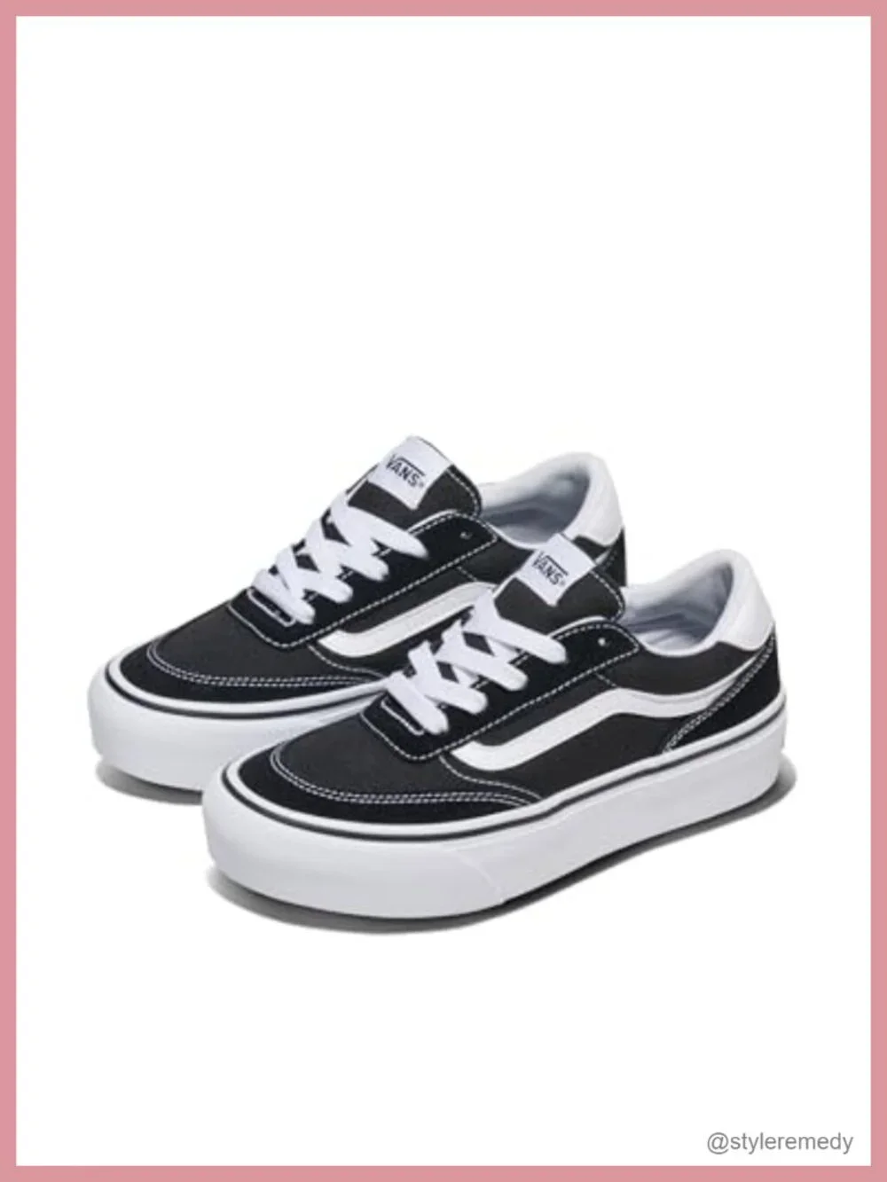 Vans Brooklyn LS Platform Sneakers Chunky Low-Top Leather Casual
